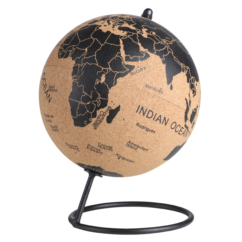 Jual Cork Wood Tellurion Globe Marble Maps Globes Home Office ...