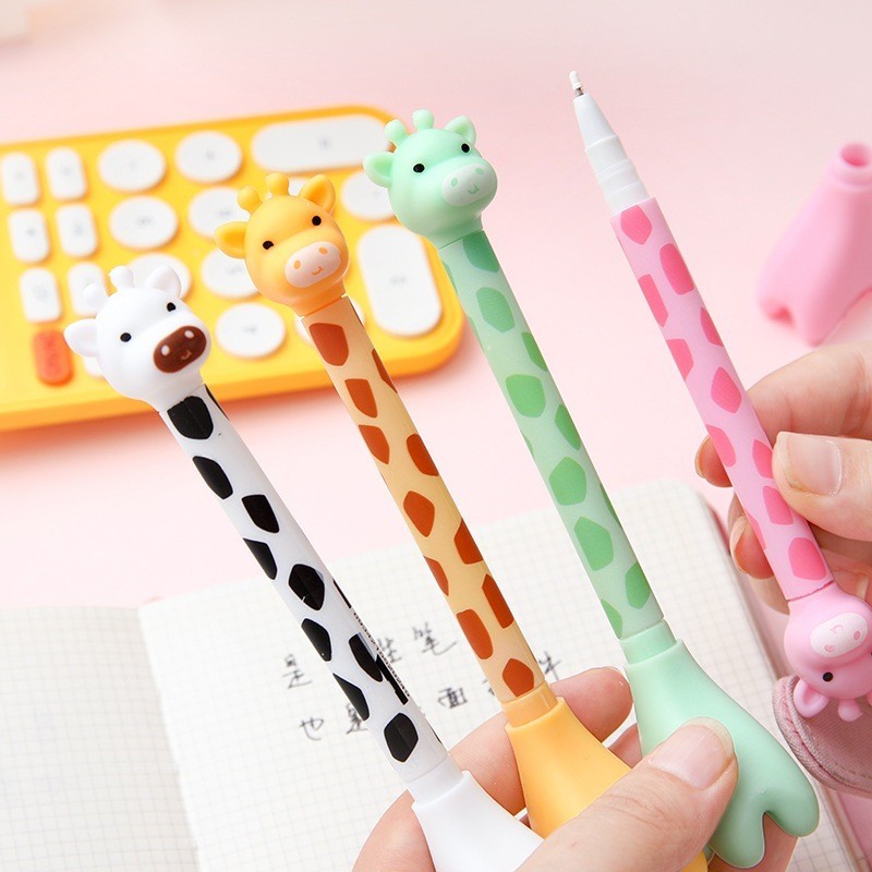 Jual PULPEN GEL JERAPAH / PULPEN KARAKTER JERAPAH / PULPEN ANAK COWO ...