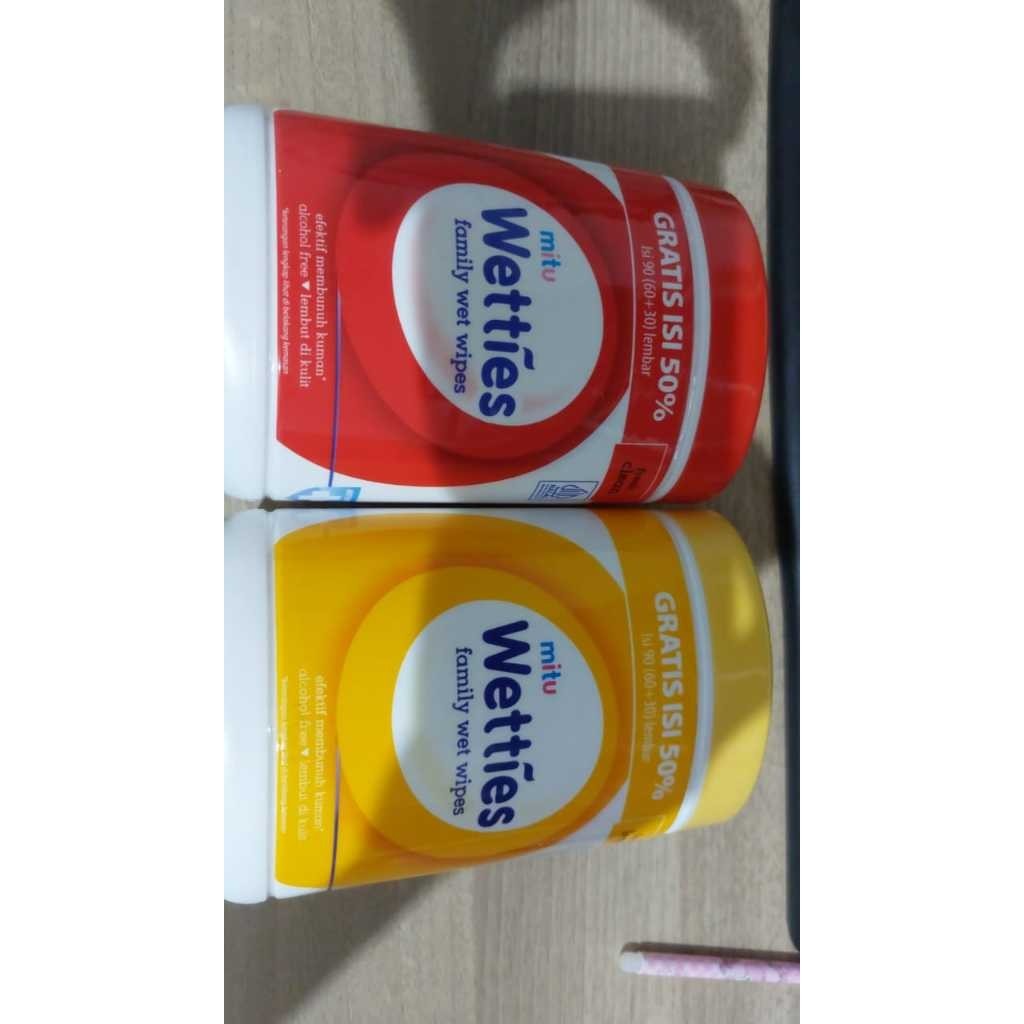 Jual Isi 90 | Mitu tisu wetties botol 90's antiseptic dan lemon ...