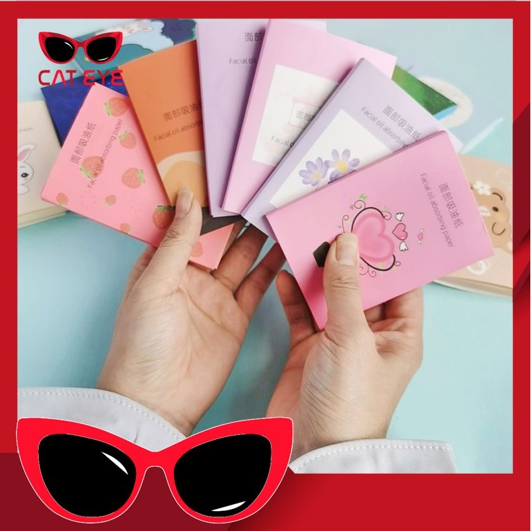 PROMO - 5510 Kertas Linen Tissue Penyerap Minyak Tisu Linen Muka 50Pcs /  Tisu serap minyak  Oil Control Film Menyerap Minyak Muka / Kertas Minyak Wajah / Penyerap Minyak