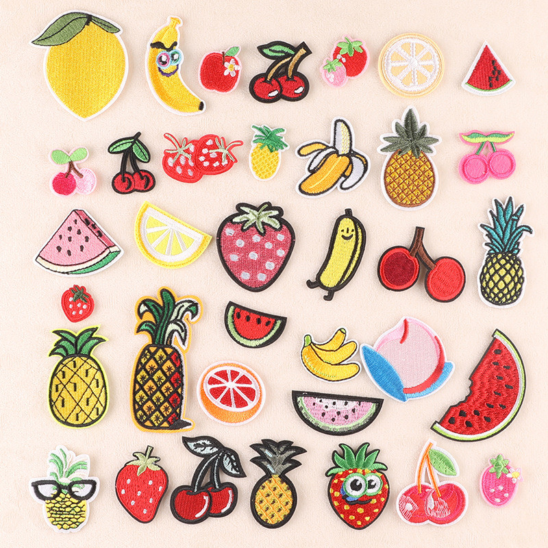 Strawberry patch ricamato Iron Sew on Fruit distintivo ricamo mestieri applique