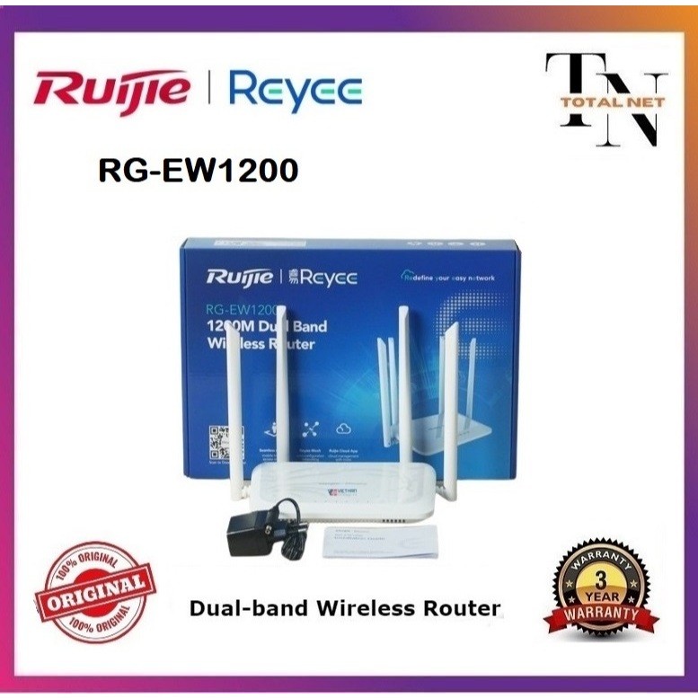 Jual Ruijie RG-EW1200 Dual-band 1200M Wireless Router EW1200 | Shopee ...