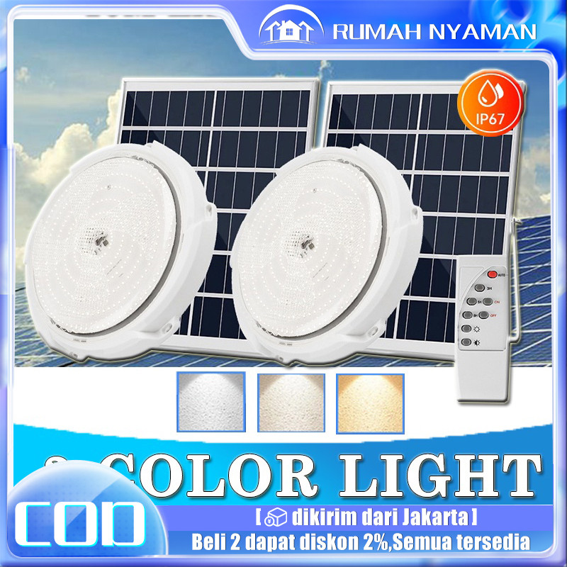 Jual Solar Ceiling Lampu Lampu Solar Cell Lampu Langit-langit Surya LED ...