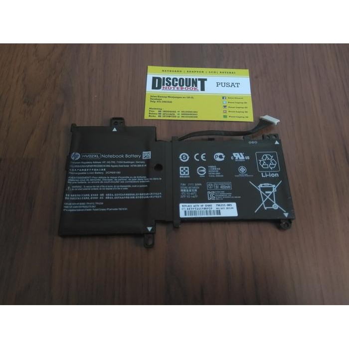 Jual BATTERY LAPTOP HP Pavilion 11-F, X360 11-K (HV02XL) (2 CELL ...