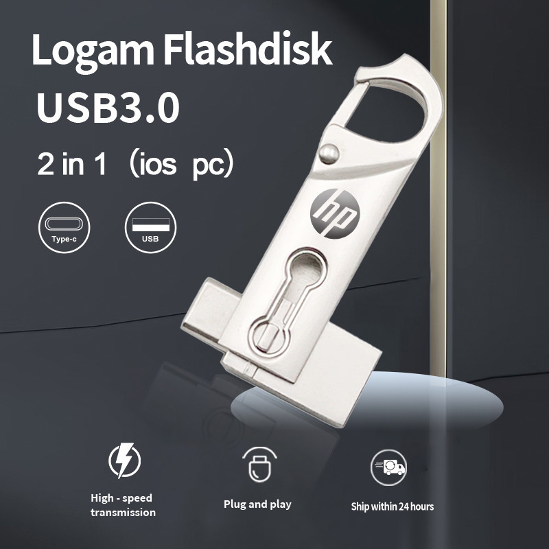 Jual Flashdisk USB 3.0 HP 32GB 64GB 128GB 256GB 512GB flashdis Mini Pen ...