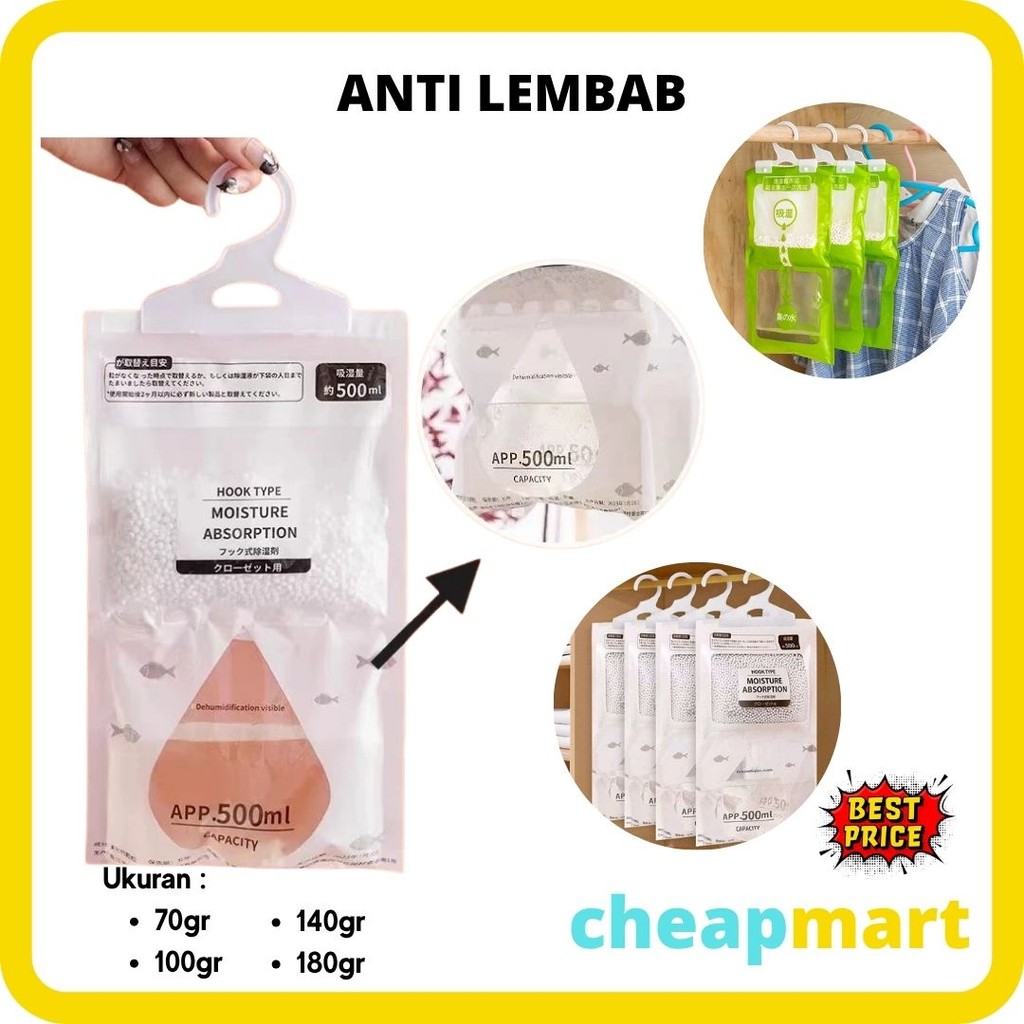 Jual ANTI LEMBAB Penghilang lembab lemari kantong penyerap lembab ...