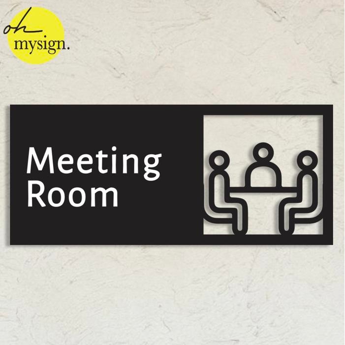 Jual Meeting Room Sign Akrilik | Acrylic Sign Ruang Meeting Modern ...