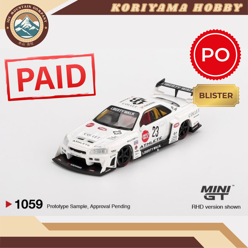 MINIGT GIVE 2025LB-ER34 Super Silhouette Nissan LB-ER34 Super