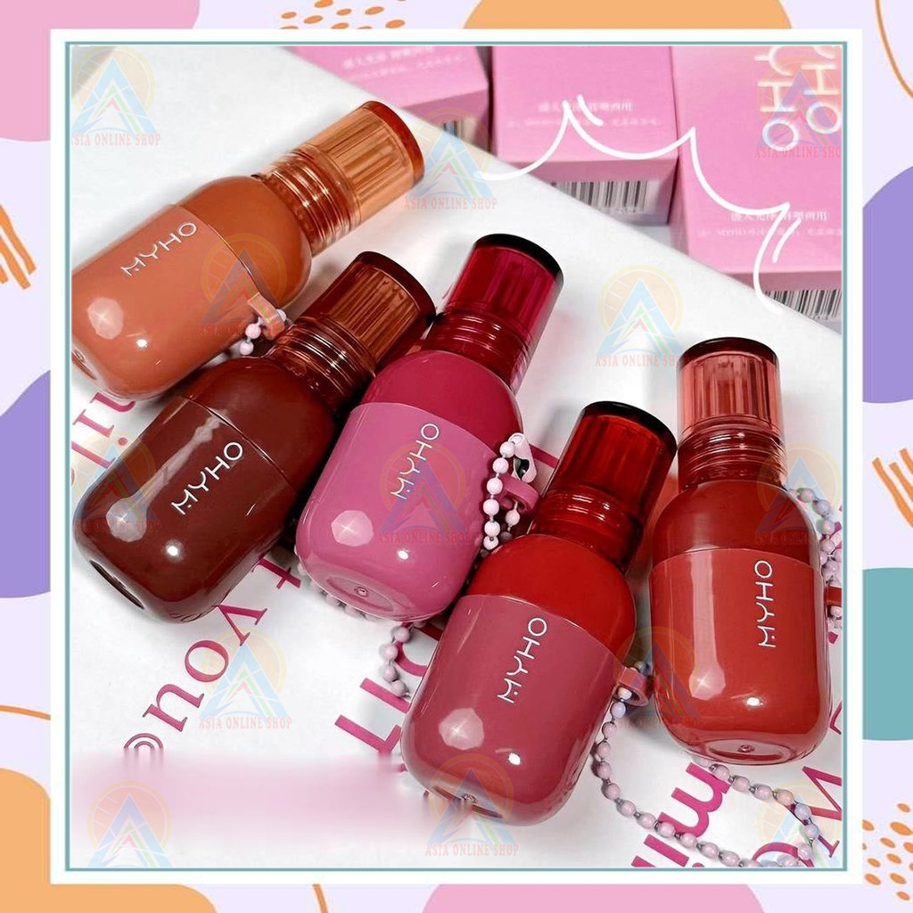 Jual MYHO keychain Gloss lip Glaze Travel Waterproof Tahan Lama Lips ...