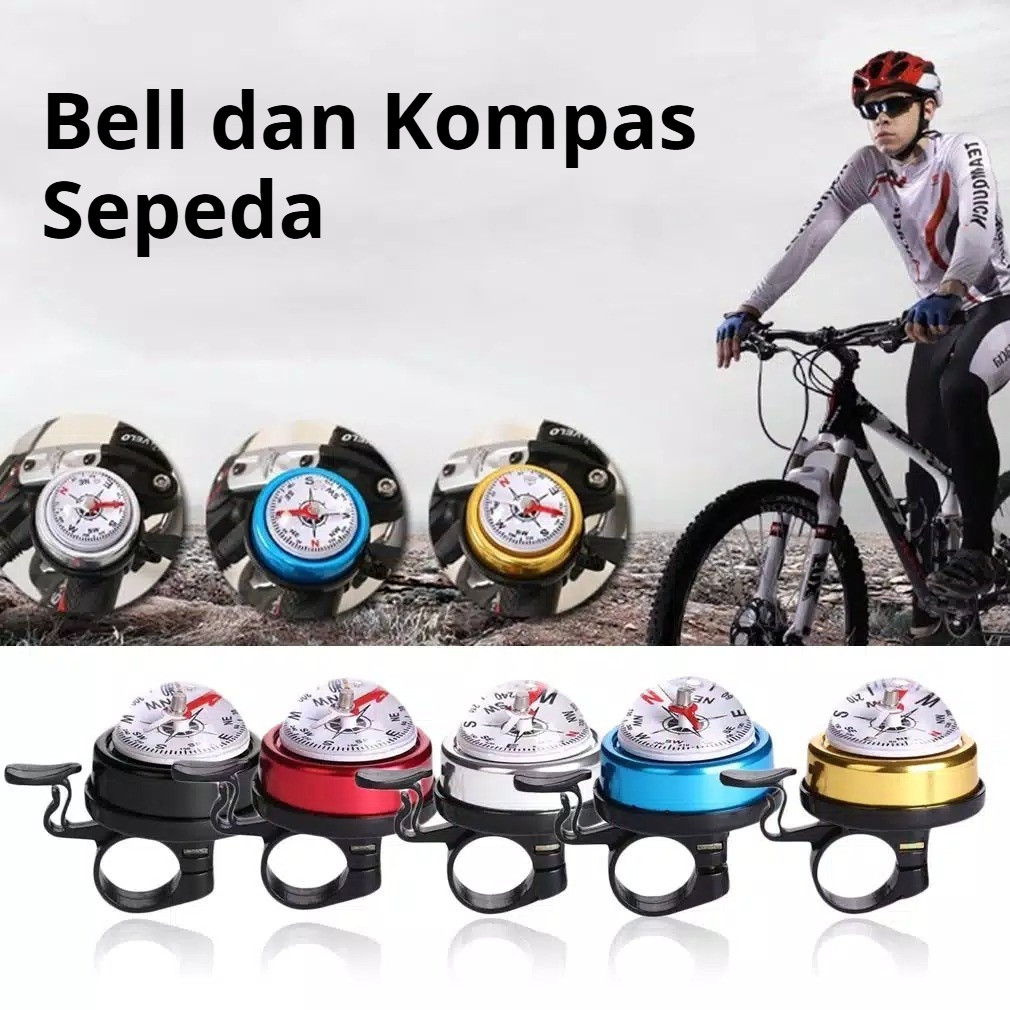 Jual Bell Sepeda Kompas Bell dan Kompas Sepeda Bicycle Compass with ...