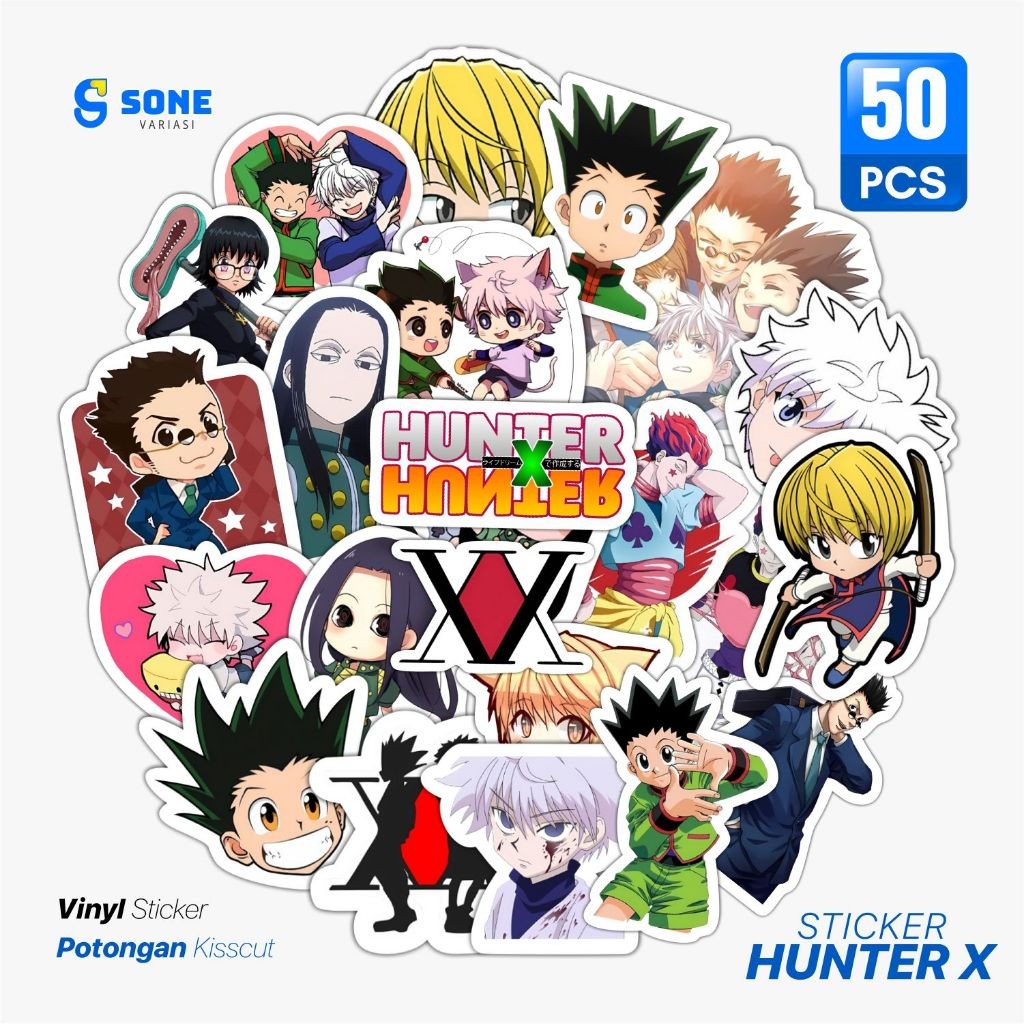 Jual Sticker Pack Hunter X Hunter Vinyl Waterproof untuk Laptop Thumblr ...