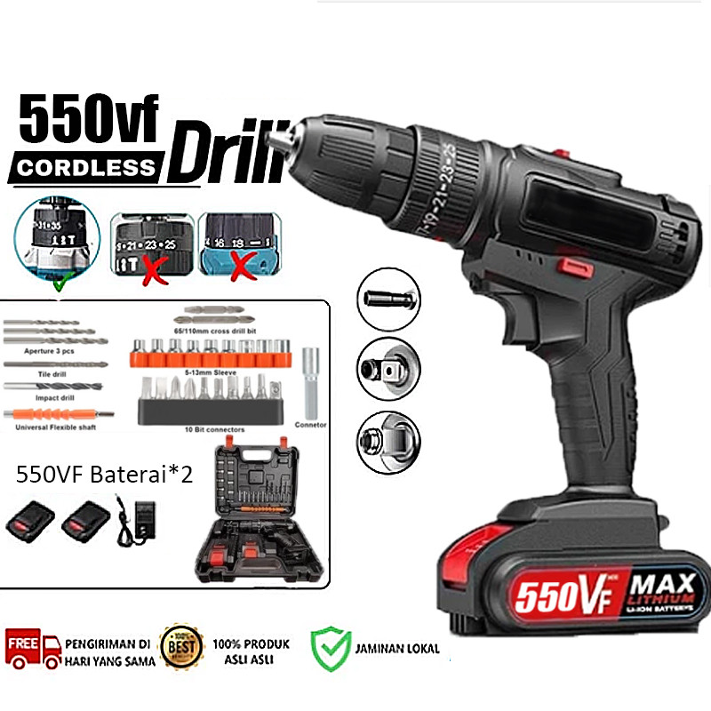 Jual Bor Listrik Bor Baterai / Bor dampak / Mesin Bor Cordless / Bor
