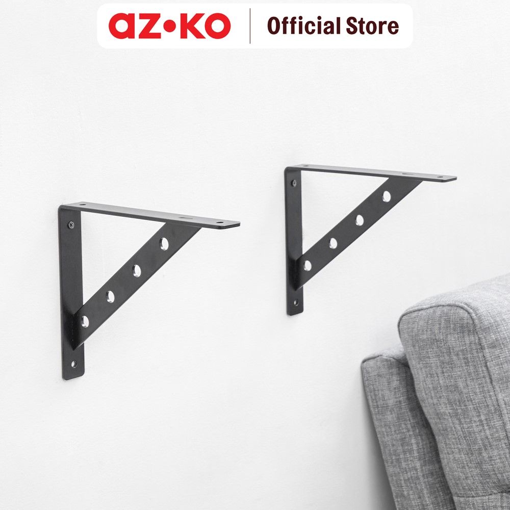 Jual AZKO Masterspace Siku Rak Heavy Duty - Hitam Bracket Rak Penopang ...