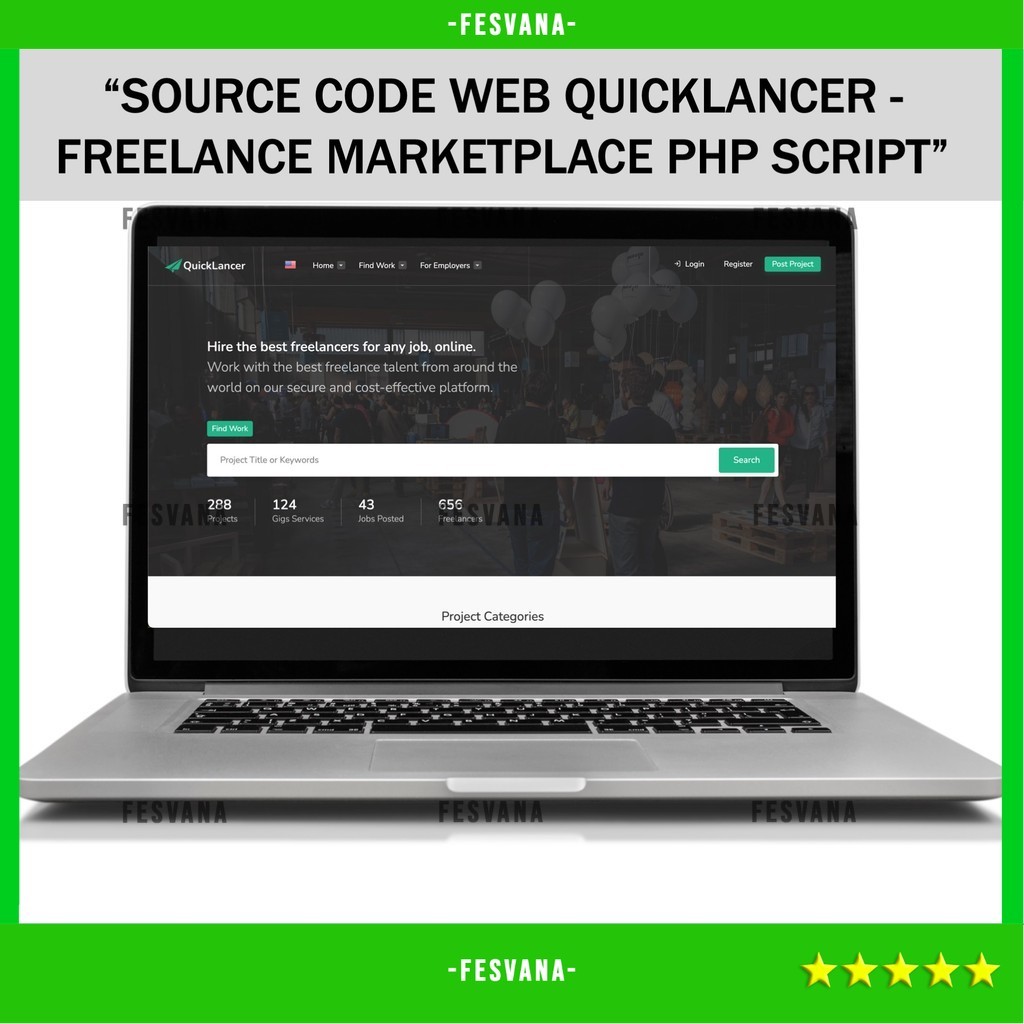 SOURCE CODE APLIKASI WEB QUICKLANCER - FREELANCE MARKETPLACE PHP SCRIPT D36 FESVANA