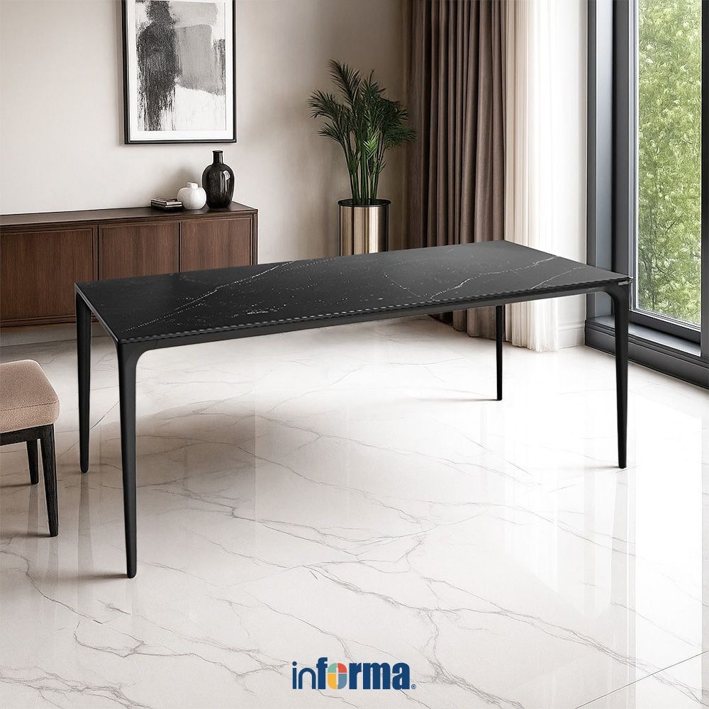 Jual Informa Heron Meja Makan - Hitam Dining Table Dinner Table Meja ...