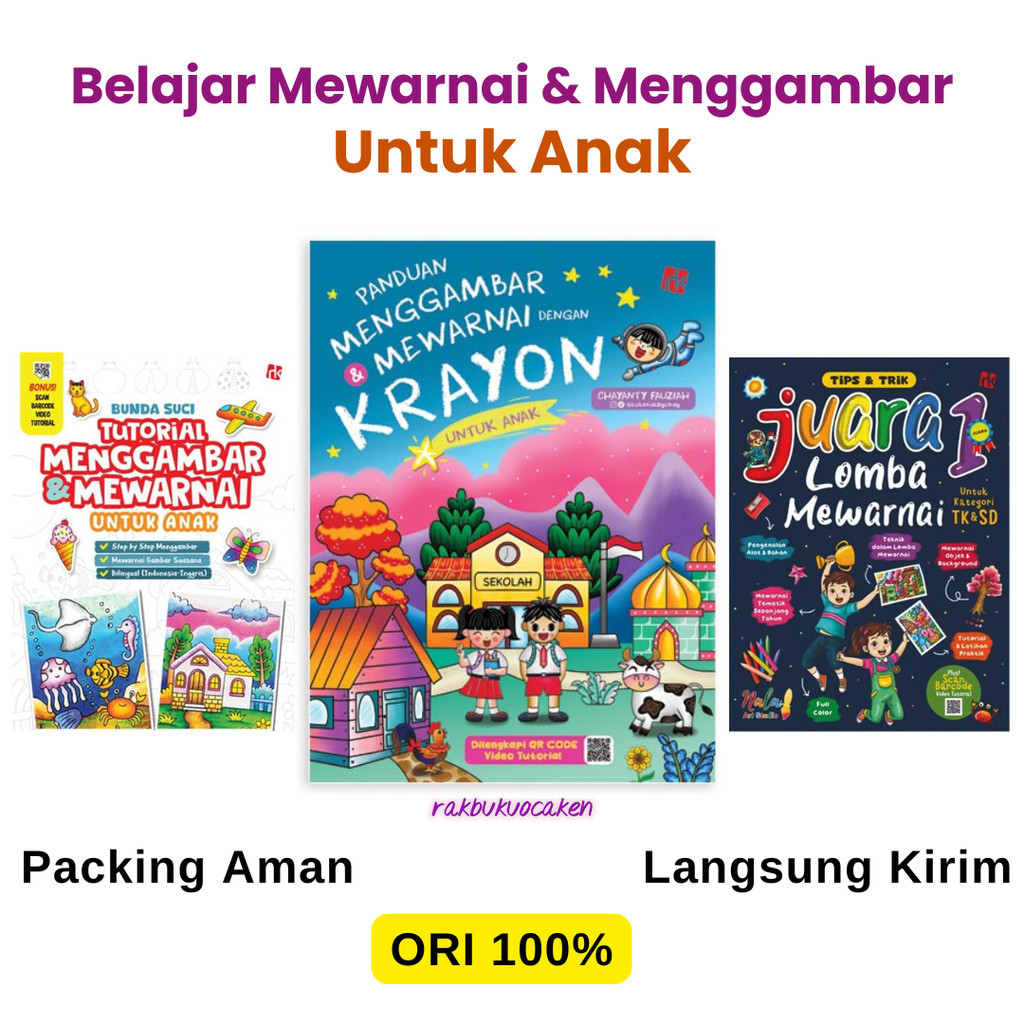Jual Buku Edukasi Anak - Belajar Menggambar & Mewarnai dengan Krayon ...