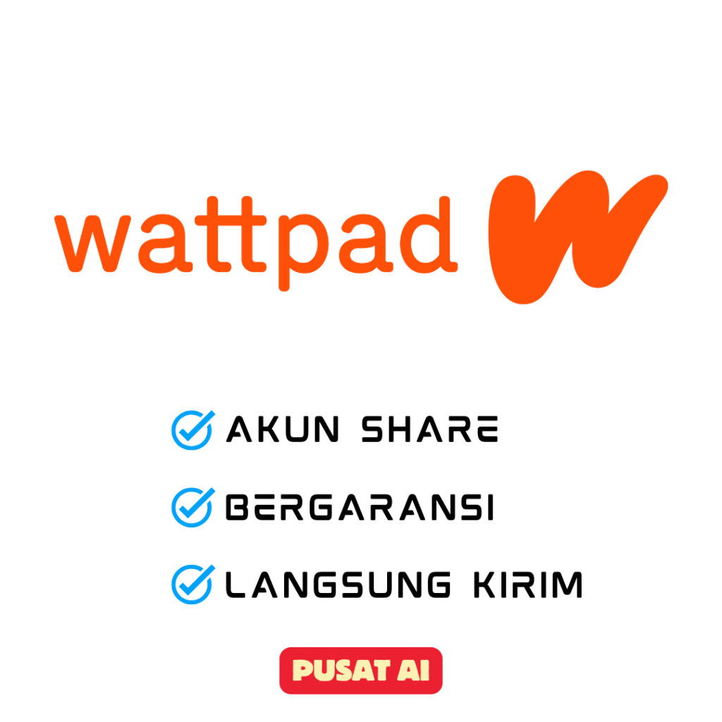 Jual Wattpad Pro Premium 1 Bulan Bukan MOD Full Garansi
