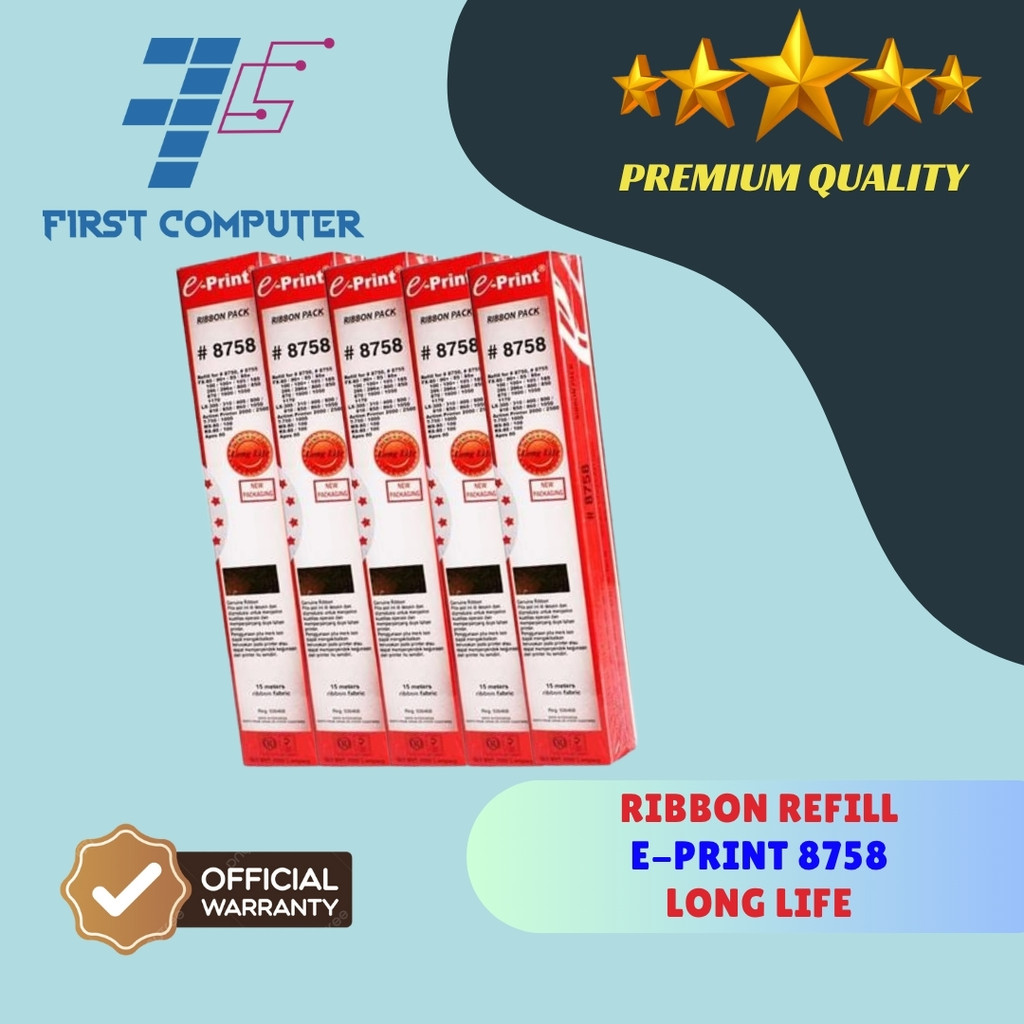 Jual Ribbon Refill E-print 8758 Long Life 15 Meter | Shopee Indonesia