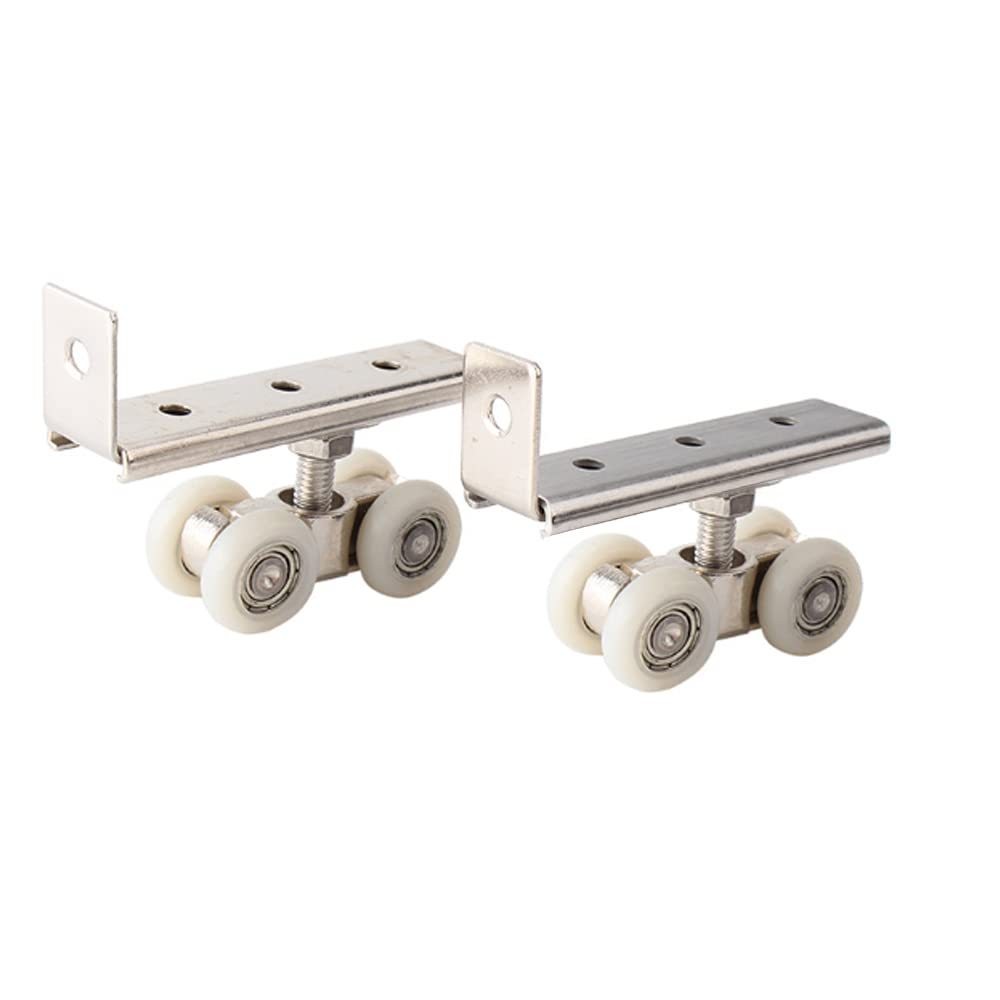 Jual 2Pcs Roda Pintu Sliding Roller Untuk Pintu Geser Kayu & Rail Track ...