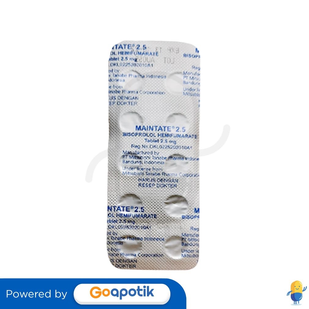 Jual Maintate 2.5 Mg Blister 10 Tablet | Shopee Indonesia