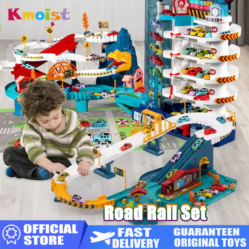 Jual Kids Road Rail Small Vehicles Slide Adventure City High Way ...