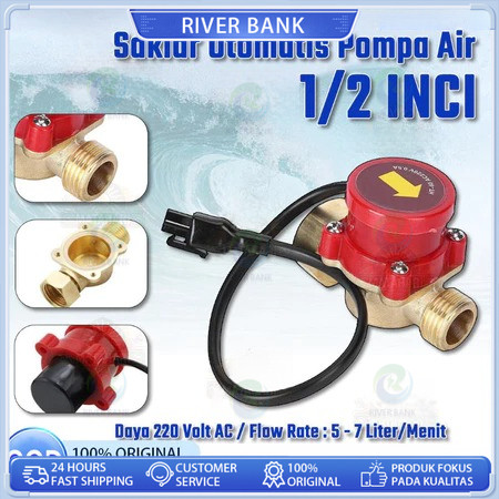 Jual Saklar Otomatis Pompa Booster 1/2 Inch Saklar Water Flow Switch ...