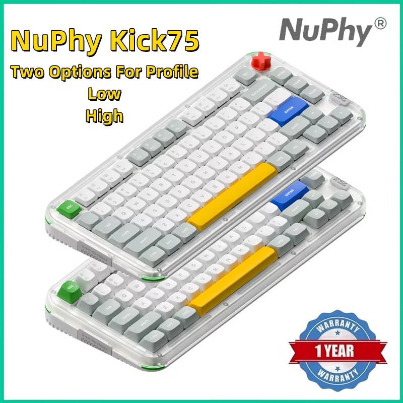 Jual NuPhy Kick75 Hybrid-Profile Custom Mechanical Keyboard Wireless ...