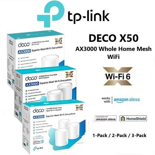 Jual TPLink Deco X50 AX3000 Router Wireless WiFi 6 Mesh Whole Home ...