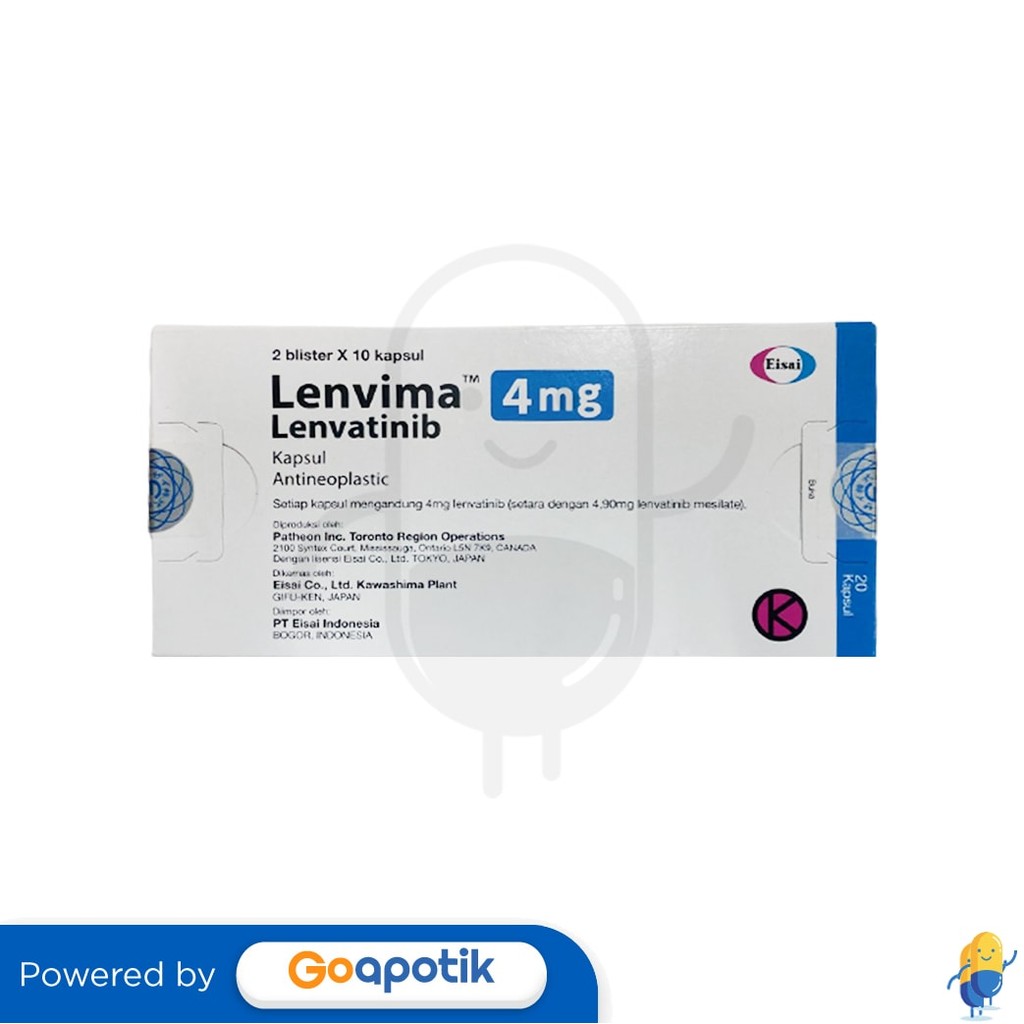 Jual Lenvima 4 Mg Box 20 Kapsul | Shopee Indonesia