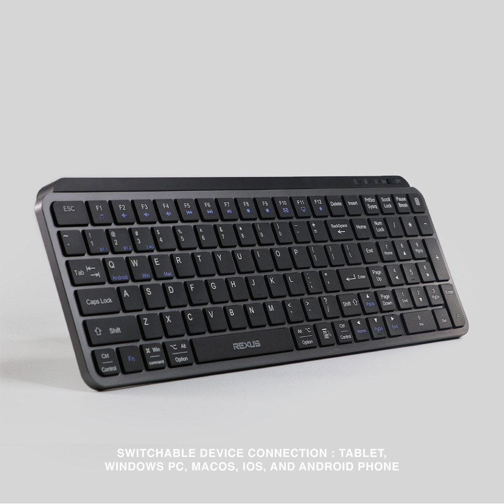 Rexus Keyboard Bluetooth Wireless Office KL100 (2)