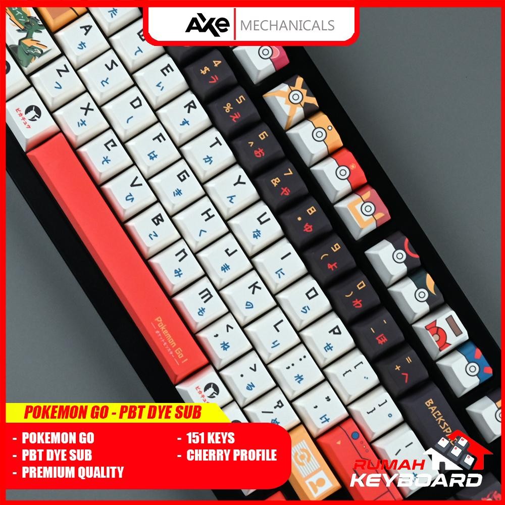 Jual AXE MECHANICALS - POKEMON GO - Cherry - PBT - Keycap - Keycaps ...