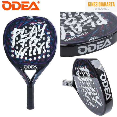 Jual Racket Padelball ODEA Play To Win Carbon Series + Bag / Raket ...