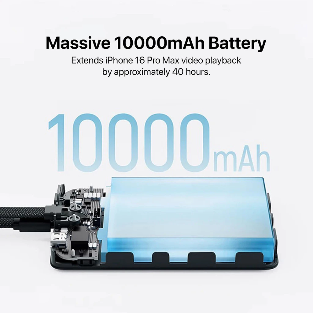 Cuktech WPB100L Magnetic Power Bank Magsafe Type-C 10000mAh Fast Charging 22.5W