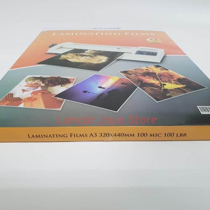 Jual Films Laminating Secure Ukuran A3 Plastik Laminating Secure A3 ...