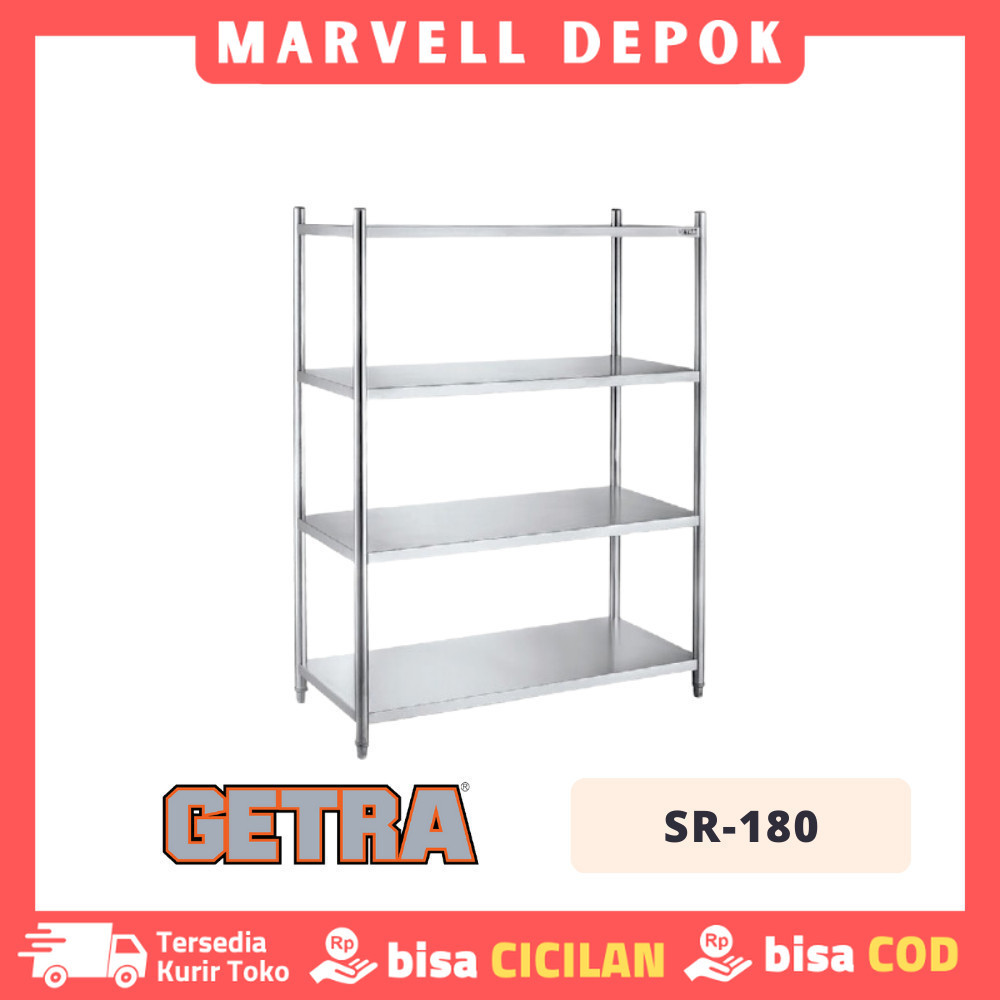Jual GETRA SR-180 STORAGE RACK RAK 4 SUSUN STAINLESS SR 180 ORIGINAL ...