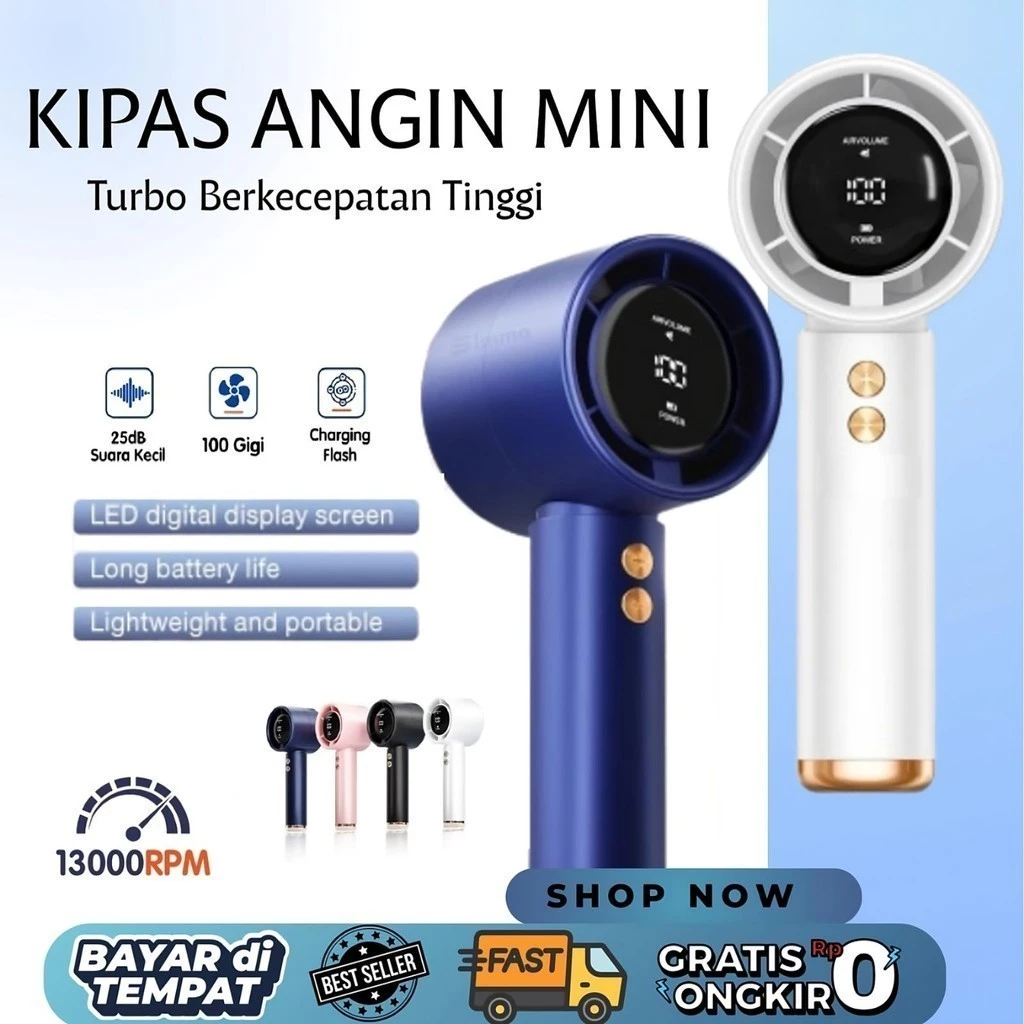 USB Mini Fan Kipas High-speed kipas angin turbo portable