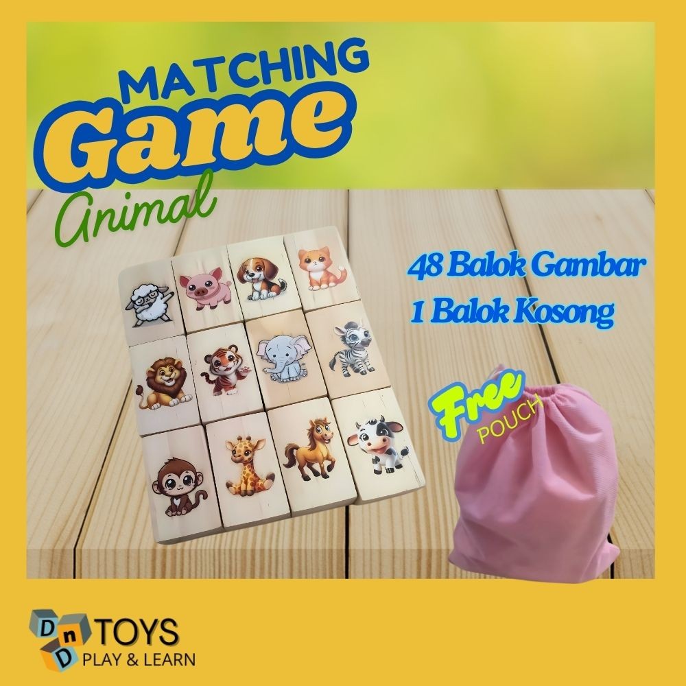 Jual Mainan Anak Keluarga Matching Game Permainan Mencocokan Gambar ...