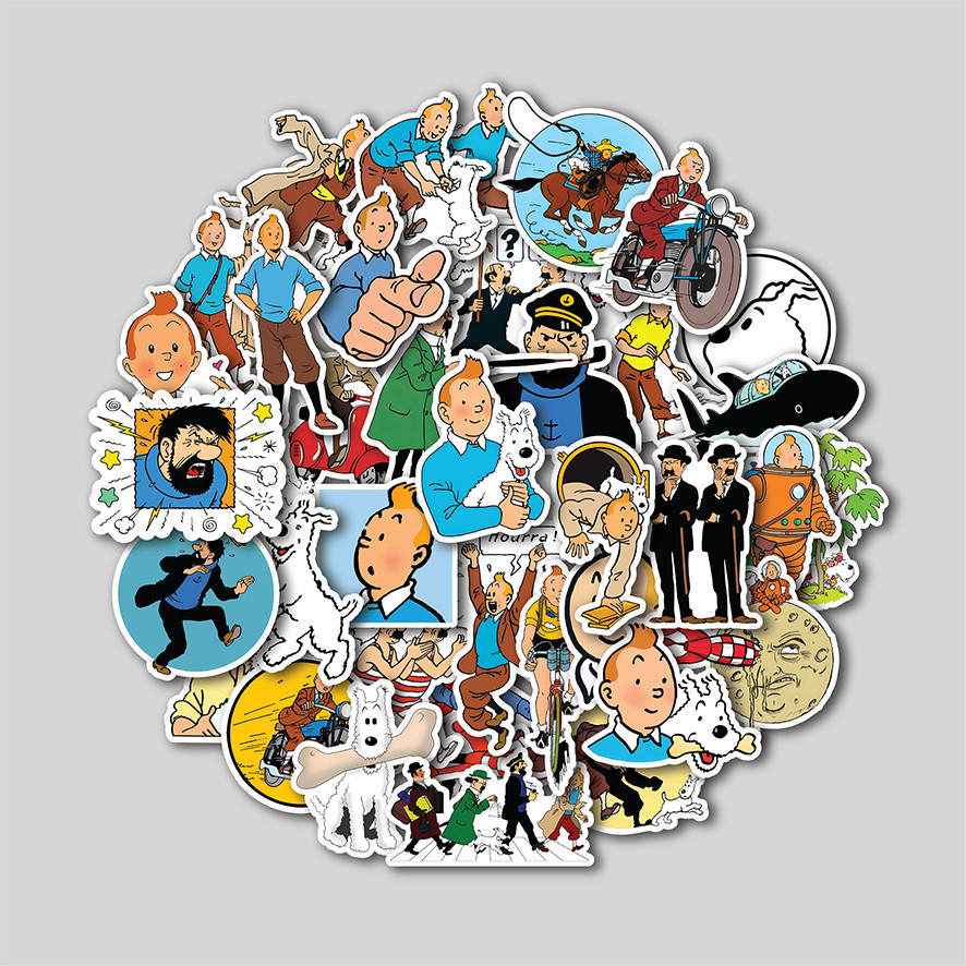 Jual STICKER PACK TINTIN | STICKER TUMBLR | STIKER LAPTOP KOPER HELM ...