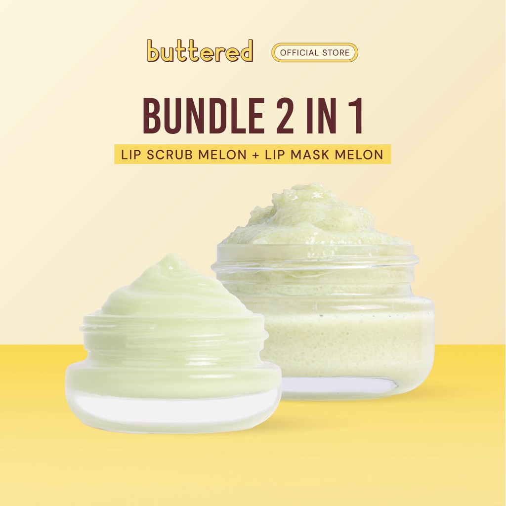 Jual Buttered Combo Bundle 2in1 Lip Scrub + Lip Mask Paket 2 in 1 ...