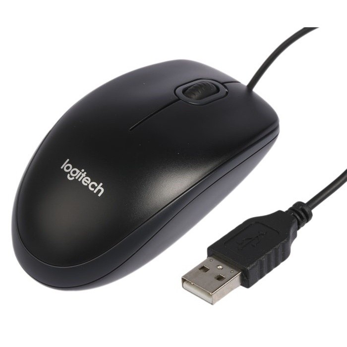 Jual Mouse USB Logitech B100 Original Segel Mouse Kabel USB Optical ...
