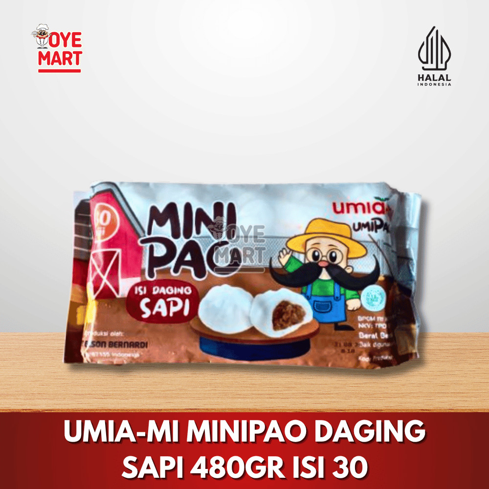 Jual UMIAMI MINIPAO RASA DAGING SAPI 480GR ISI 30 BAPAU MINI/DONAT MINI ...