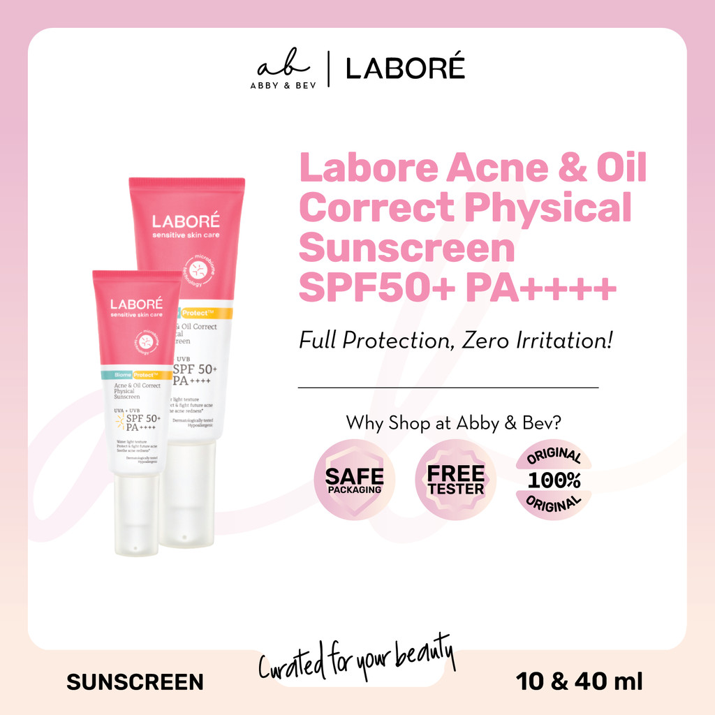 Jual AB - Labore Acne & Oil Correct Physical Sunscreen SPF50+ PA ...