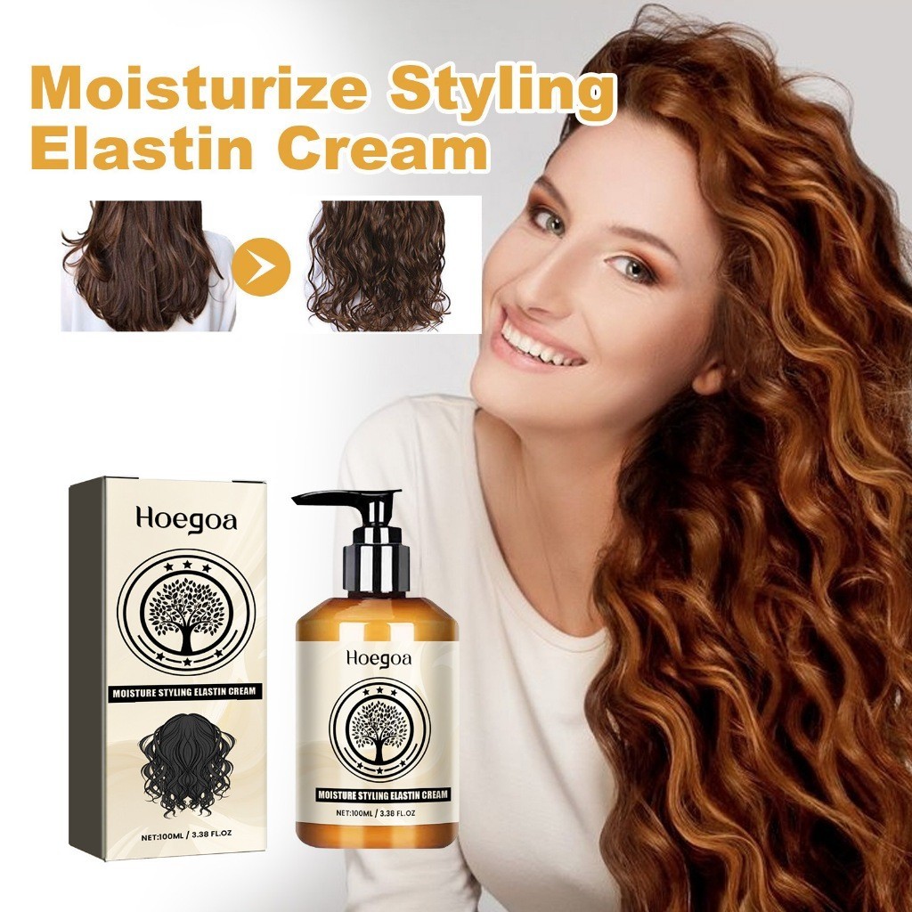 Jual Hoegoa Rambut Keriting Elastin 100ml Cream Keriting Rambut Maroko ...