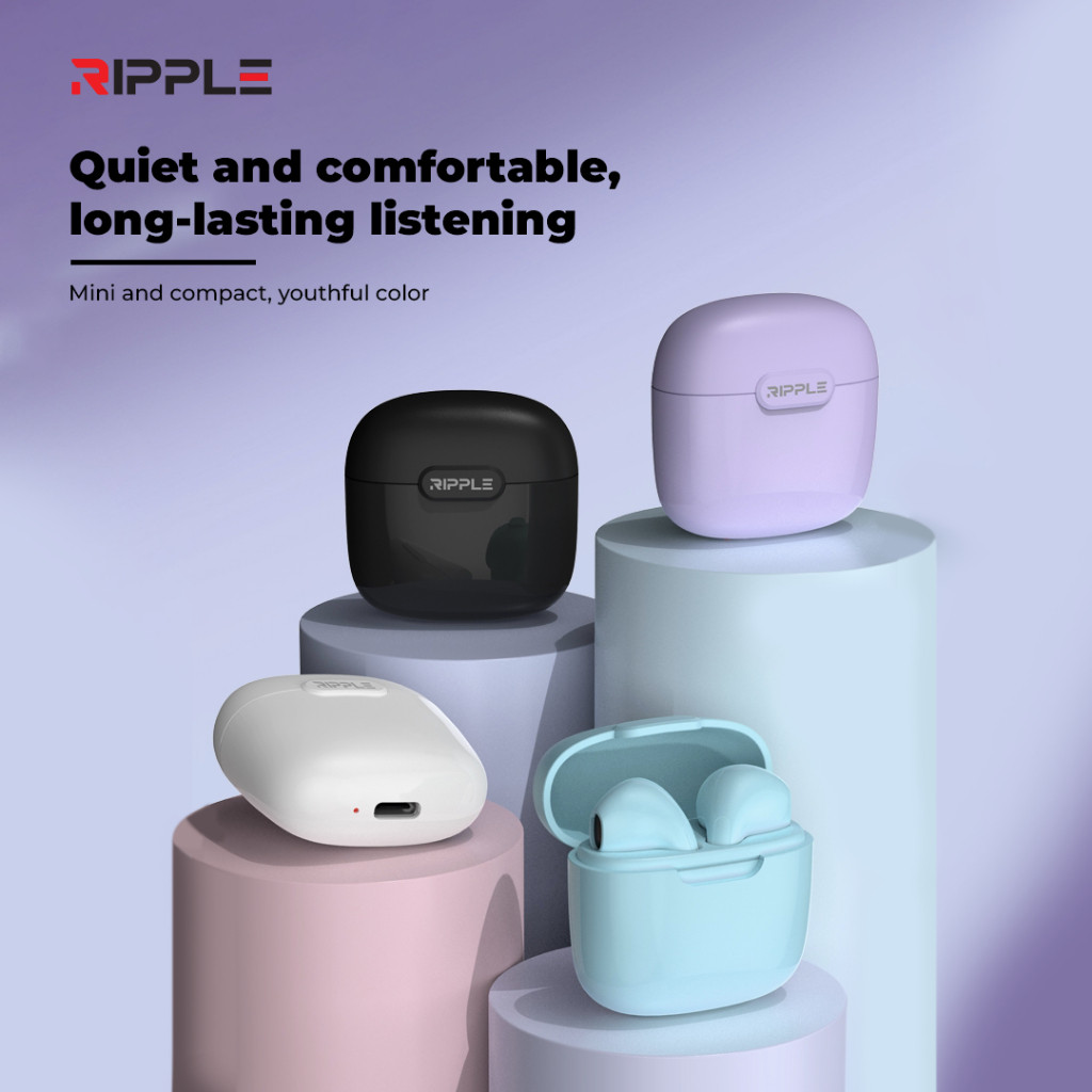 Jual 【HOT】Ripple Wireless Headset True Go TWS Earphone Bluetooth 5.3 ...