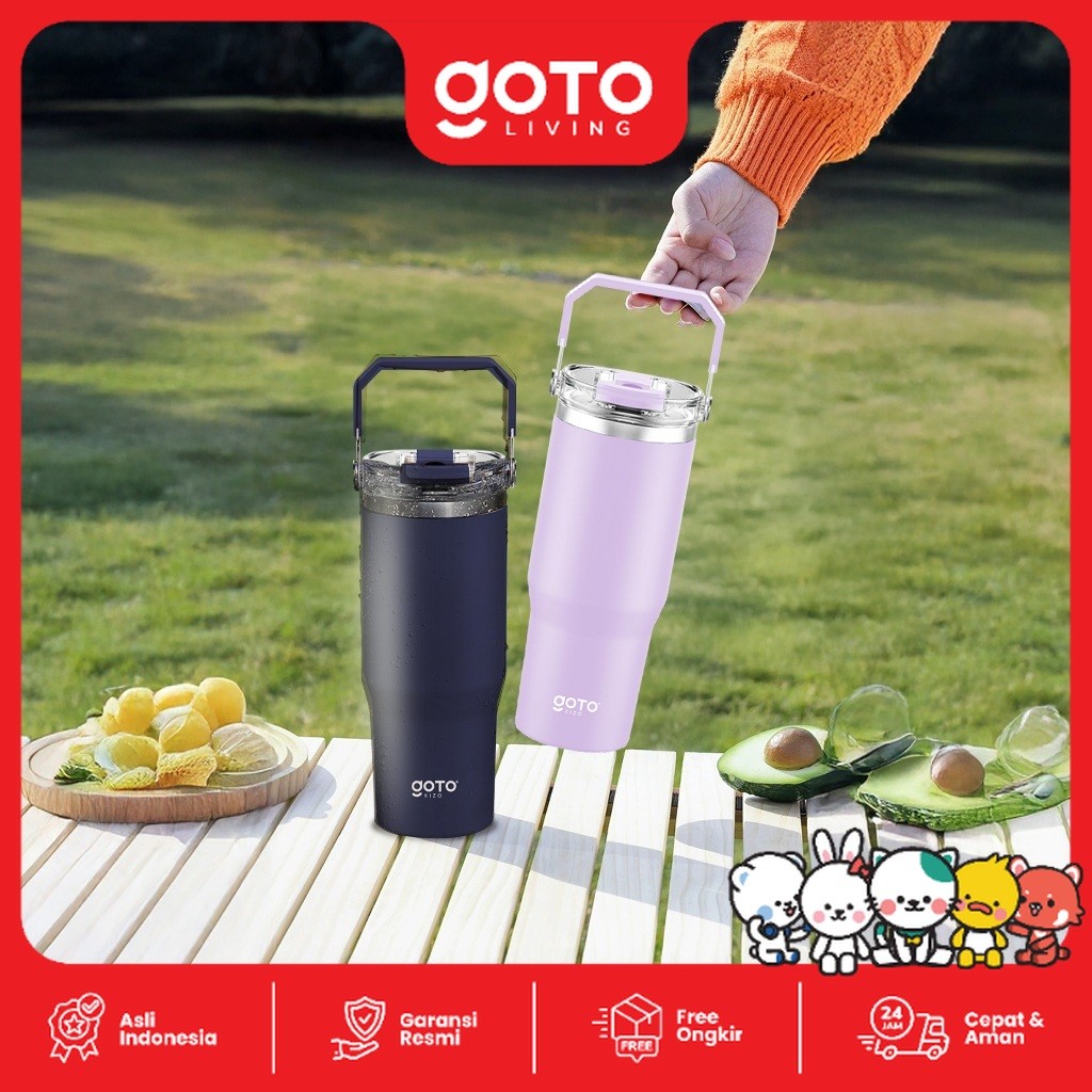 Jual [TEBAL, ANTI TUMPAH & TAHAN 24 JAM] Goto Kizo Vacuum Bottle ...