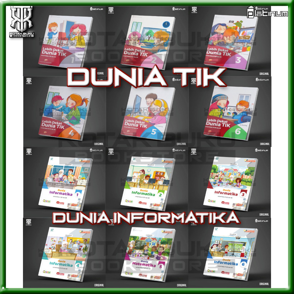 Jual [ TS ] Buku DUNIA Informatika Kelas 1 2 3 4 5 6 SD MI Kurikulum ...