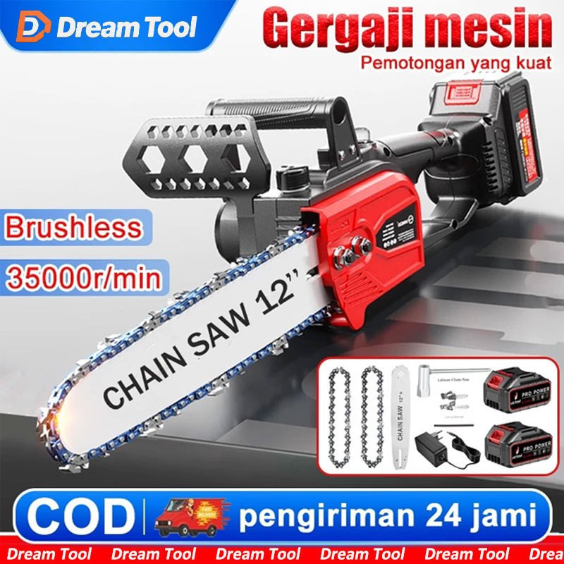 Jual FULSET 【Garansi 10 tahun】gergaji mesin portable Gergaji rantai ...