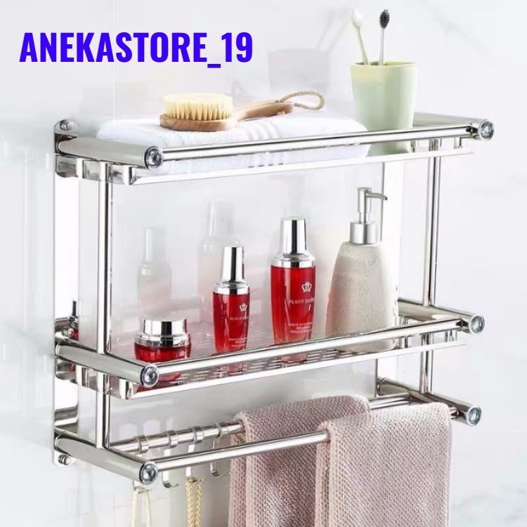 Jual [ANEKA] Rak Kamar Mandi Dinding/Rak Sabun Dinding Kamar Mandi/Rak ...