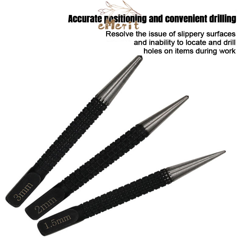 Jual Alat Penanda Titik Bor 3pcs Automatic Drip Center Punch Metal ...