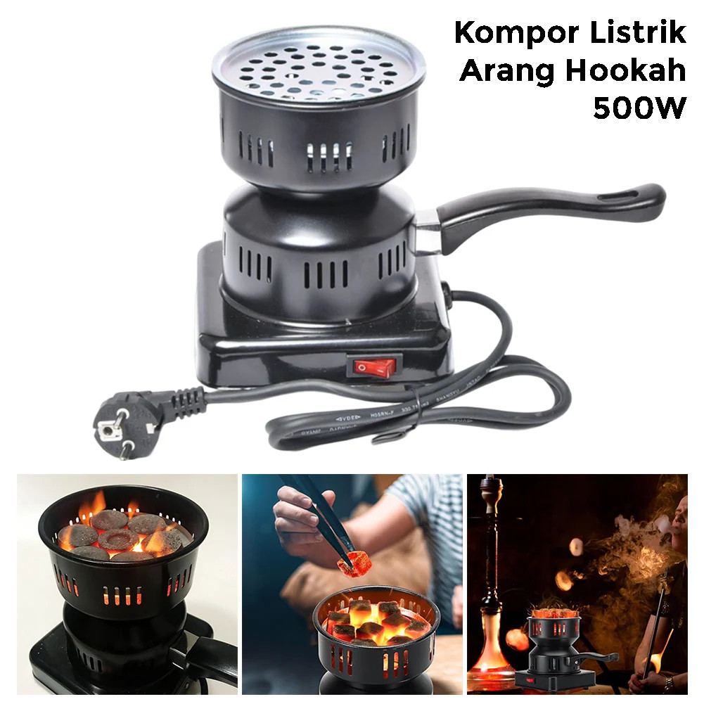 Jual Kompor Listrik Mini Pemanas Arang Hookah BBQ Charcoal Burner 500W ...